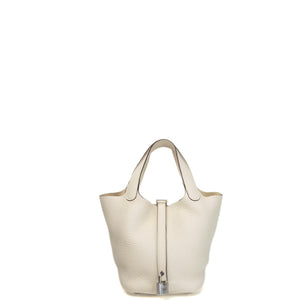 HERMES PICOTIN 18 LOCK BAG NATA SHW STAMP Z