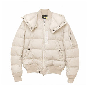 MONCLER LEOPOLD GIUBBOTTO COTTON POLYURETHANE DOWN JACKET WHITE SIZE 2