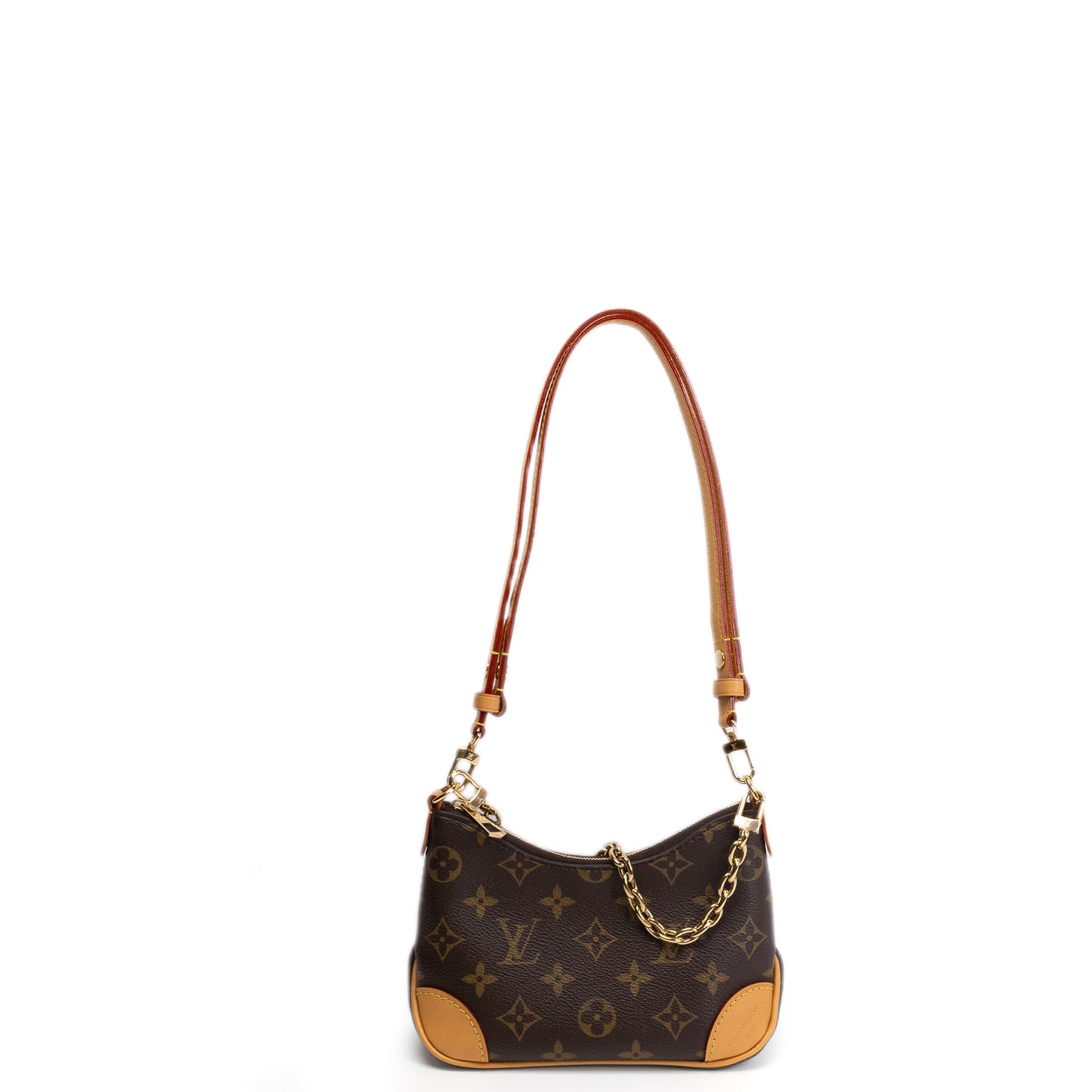 LOUIS VUITTON NANO BOULOGNE BROWN MONOGRAM CANVAS GHW (MICROCHIP)
