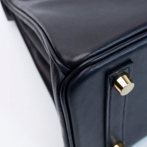 HERMES BIRKIN 25 VOLUPTO BLACK GHW STAMP G