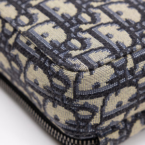 CHRISTIAN DIOR MICRO RIDER POUCH BLUE OBLIQUE CANVAS SHW