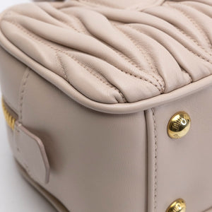 MIUMIU ARCADIE MATELASSE NAPPA LEATHER BAG POWDER PINK GHW