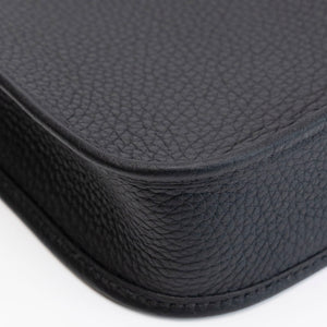 HERMES MINI EVELYNE CLEMENCE BLACK SHW STAMP K