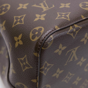 LOUIS VUITTON NEO NOE BROWN/ RED POUDRE MONOGRAM CANVAS GHW