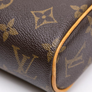 LOUIS VUITTON SORATINE MONOGRAM CANVAS HANDBAG PATENT LEATHER GHW