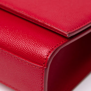 SAINT LAURENT KATE BAG MEDIUM RED CALFSKIN LEATHER GHW
