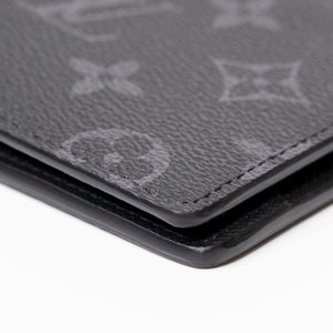 LOUIS VUITTON MULTIPLE WALLET BLACK & GREY MONOGRAM (MICROCHIP)