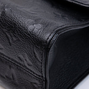 LOUIS VUITTON SAINT SULPICE PM SHOULDER BAG BLACK MONOGRAM EMPREINTE LEATHER GHW
