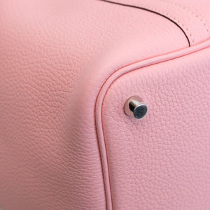 HERMES PICOTIN 18 LOCK BAG CLEMENCE 3Q ROSE SAKURA SHW STAMP W