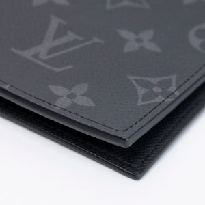 LOUIS VUITTON PASSPORT COVER MONOGRAM ECLIPSE
