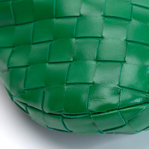 BOTTEGA VENETA MINI JODIE GREEN LAMBSKIN GHW
