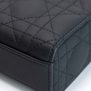 CHRISTIAN DIOR MEDIUM D-JOY BAG BLACK ULTRAMATTE CALFSKIN SO BLACK