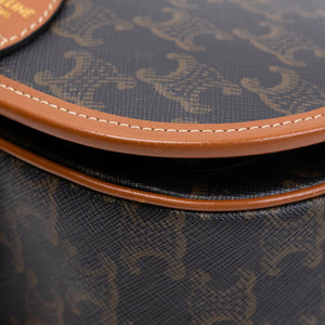 CELINE FLOCO BAG IN TRIOMPHE CANVAS GHW