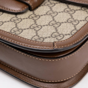 GUCCI HORSEBIT 1955 BAG SUPREME CANVAS BEIGE GHW