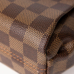 LOUIS VUITTON CROISETTE DAMIER EBENE CANVAS GHW