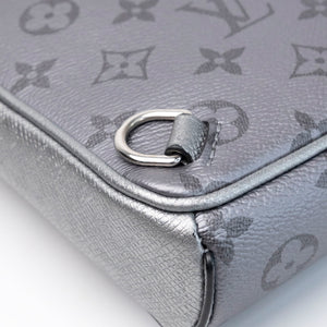 LOUIS VUITTON OUTDOOR SLING BAG MONOGRAM TAIGARAMA GUNMETAL SILVER SHW (MICROCHIP)