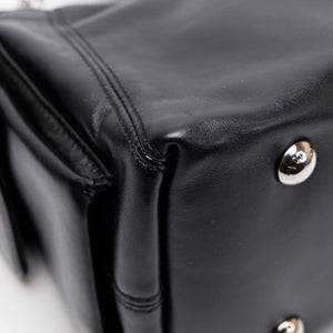 LOUIS VUITTON CARRYALL CARGO VIBE PM BLACK LAMBSKIN LEATHER SHW