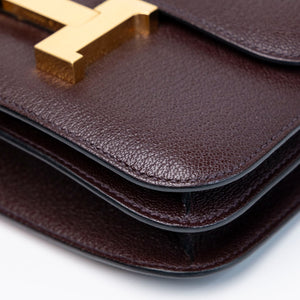 HERMES CONSTANCE MINI EPSOM ROUGH SELLIER GHW STAMP Z