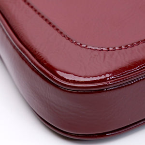 GUCCI JACKIE NOTTE MINI BAG RED PATENT LEATHER GHW