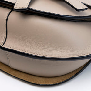 LOEWE MINI GATE DUAL BAG SOFT CALFSKIN SAND GHW