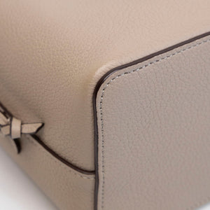 LOUIS VUITTON NANO LOCKME BUCKET BEIGE CALFSKIN LEATHER GHW (MICROCHIP)