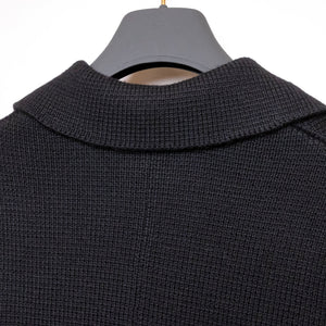 CHRISTIAN DIOR 30 MONTAIGNE KNIT WOOL DOUBLE BREASTED BAR JACKET BLACK SIZE 4