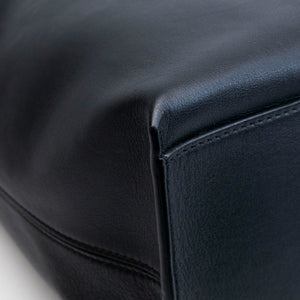 LOEWE CUBI MESSENGER LARGE BAG BLACK CALFSKIN LEATHER SHW