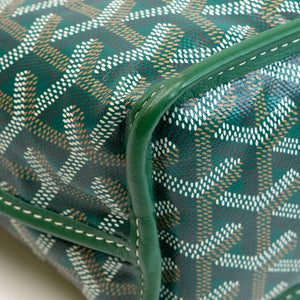 GOYARD MINI ANJOU TOTE BAG CANVAS / CALFSKIN GREEN SHW