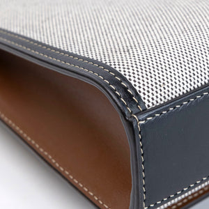 BURBERRY MINI POCKET BAG BLACK / TAN CALFSKIN GHW