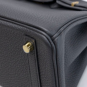 HERMES BIRKIN 25 VEAU TOGO PLOMB GHW STAMP K
