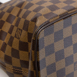 LOUIS VUITTON SALEYA TOTE BAG DAMIER EBENE CANVAS GHW