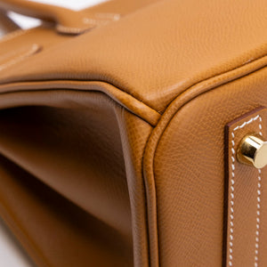 HERMES BIRKIN 30 GOLD EPSOM LEATHER GHW STAMP W