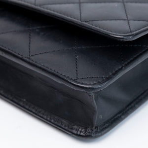 CHANEL CAMBON WALLET ON CHAIN BLACK CALFSKIN SHW