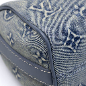 LOUIS VUITTON KEEPALL BANDOULIERE 25 WASHED DENIM CANVAS BLUE SHW