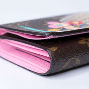 LOUIS VUITTON 2022 CHRISTMAS ANIMATION PARIS VICTORINE WALLET MONOGRAM GHW