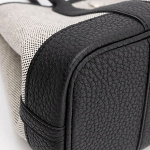 HERMES NEO GARDEN PARTY 23 CANVAS / NEGONDA ECRU-NOIR / NOIR SHW STAMP K
