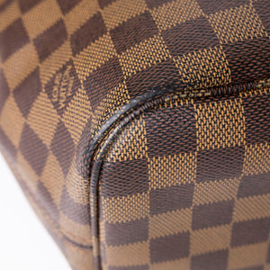 LOUIS VUITTON NEVERFULL MM DAMIER EBENE CANVAS GHW