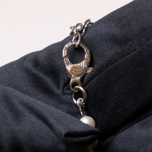 CHANEL 24K CC CLOVER PEARL NECKLACE
