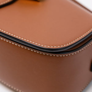CELINE CLUTCH ON STRAP TABOU CALFSKIN TAN GHW