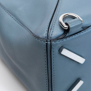 LOEWE SMALL PUZZLE BAG CALFSKIN STONE BLUE SHW