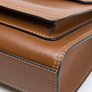 BURBERRY MINI POCKET BAG BROWN CALFSKIN GHW