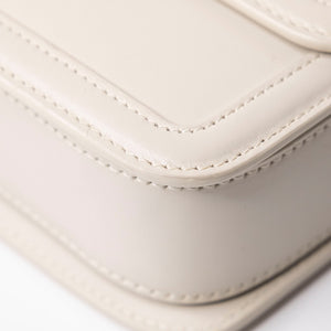 SAINT LAURENT SOLFERINO MEDIUM SATCHEL BAG WHITE CALFSKIN GHW