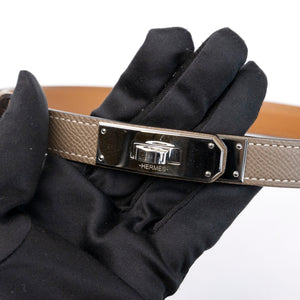 HERMES KELLY 18 BELT ETOUPE GHW STAMP B