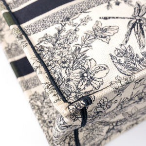 CHRISTIAN DIOR LARGE BOOK TOTE TOILE DE JOUY EMBROIDERY