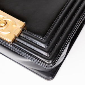 CHANEL 22C MINI BOY BAG CALFSKIN LEATHER GHW(MICROCHIP)