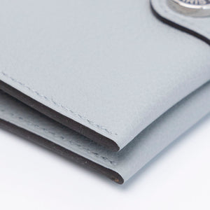 HERMES R.M.S CARD HOLDER BLEU GLACIER / ARDOISE EVERCOLOR CALFSKIN SHW