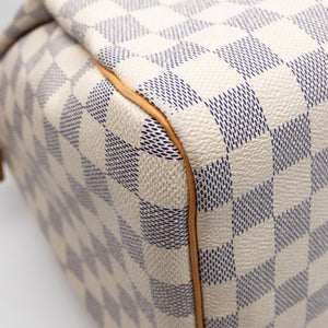 LOUIS VUITTON SPEEDY 30 DAMIER AZUR CANVAS HANDBAG GHW
