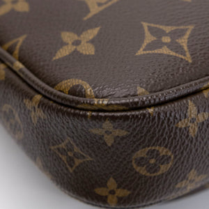 LOUIS VUITTON MULTI POCHETTE ACCESSORIES MONOGRAM CANVAS PINK STRAP GHW