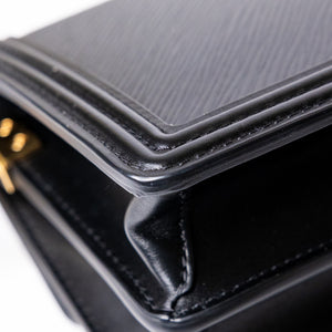 LOUIS VUITTON MINI DAUPHINE BLACK EPI LEATHER GHW