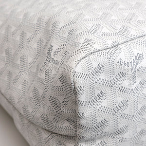 GOYARD BOHEME HOBO BAG WHITE GOYARDINE CANVAS / CALFSKIN SHW